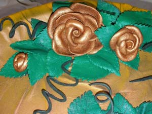 Как сделать розу из кожи